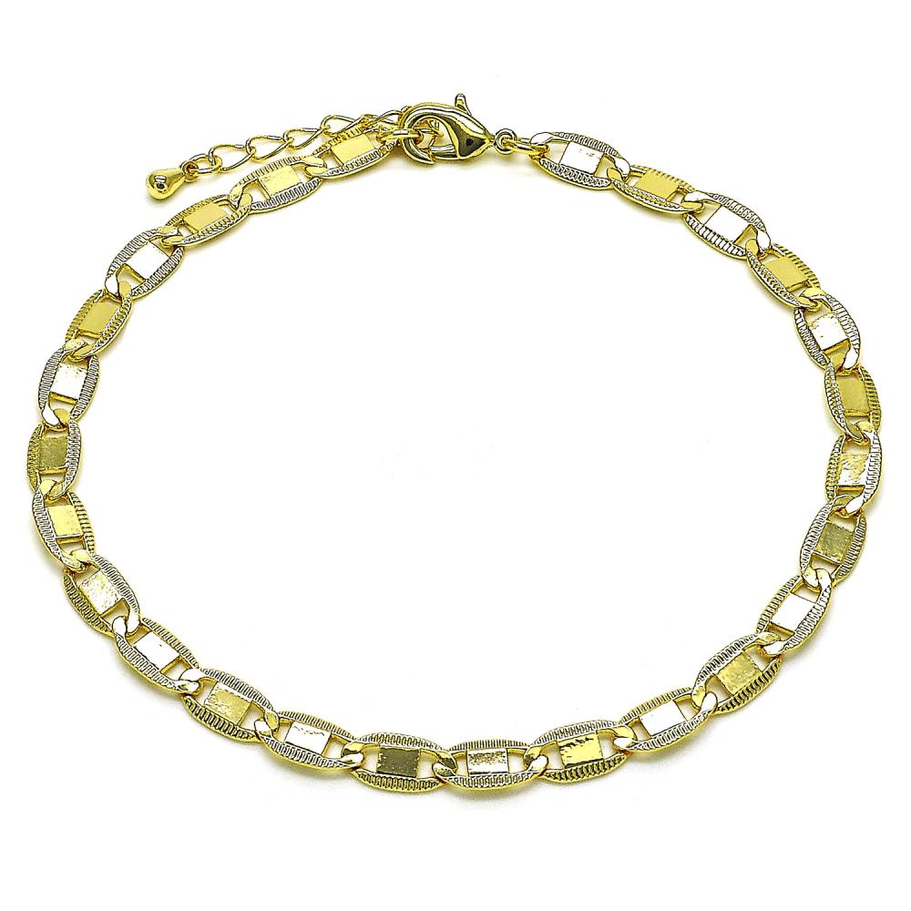 Tobillera, Eslabón Gucci, Gold Filled