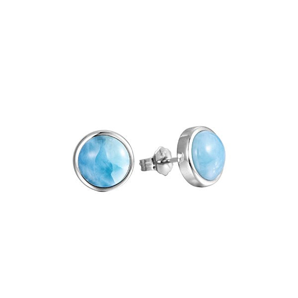 Larimar Stud Earrings