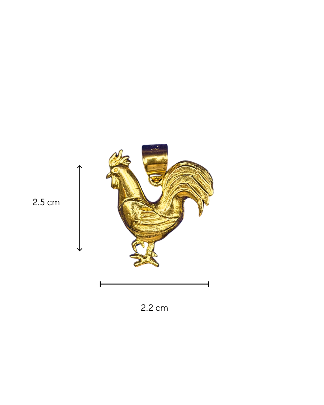 El Gallito Dorado Charm Oro 10kt