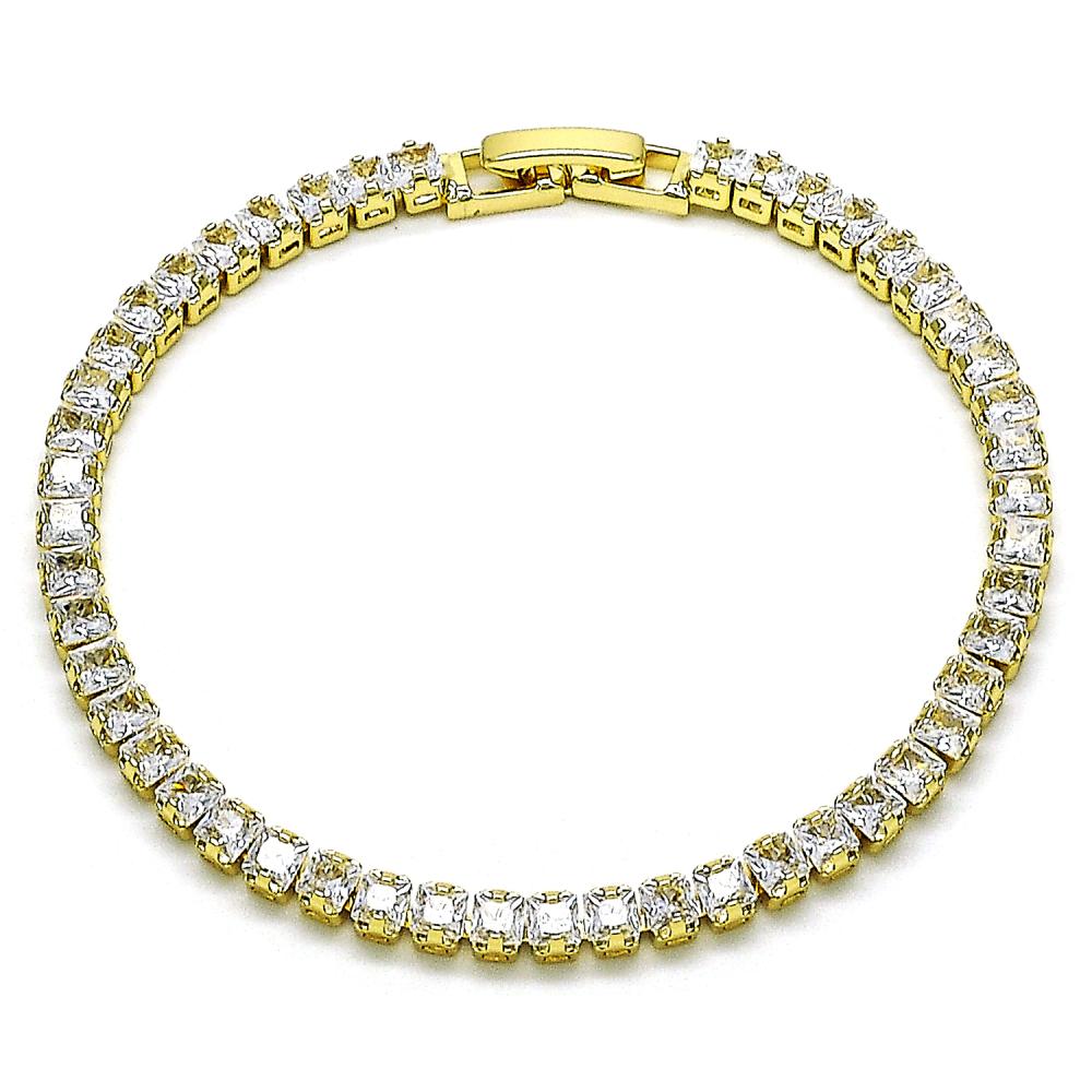 Pulsera de tenis con circonia blanca