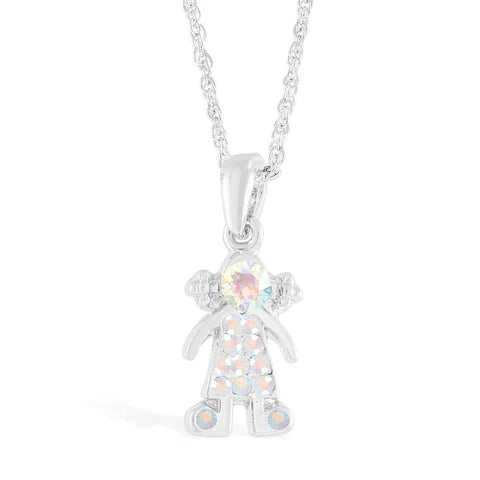 Girl Pendant Aurora Borealis