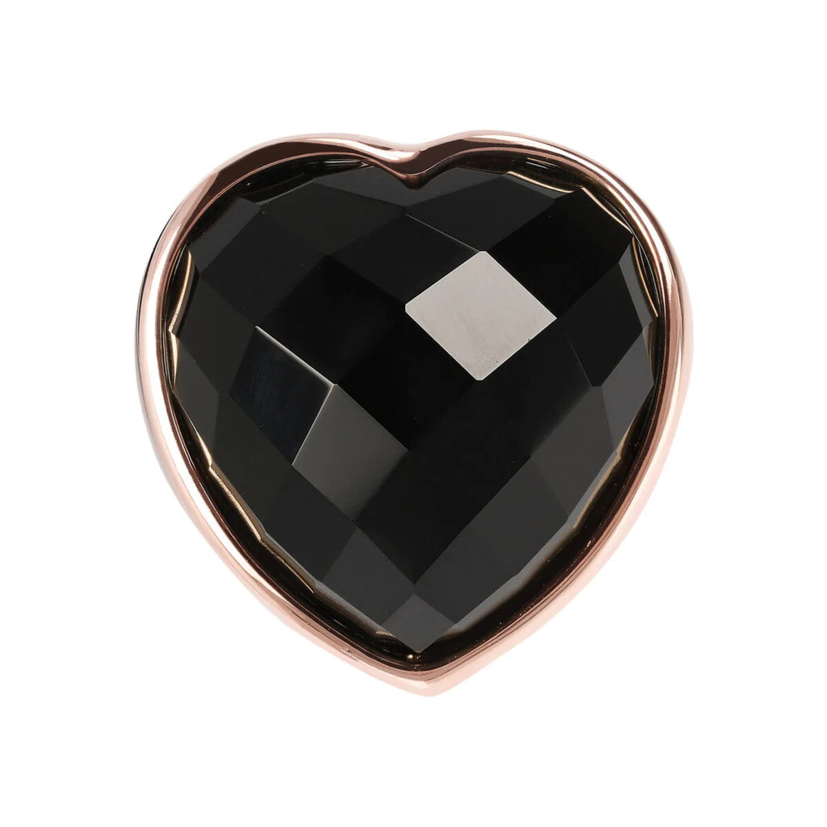 Chevalier Ring with Natural Stone Heart