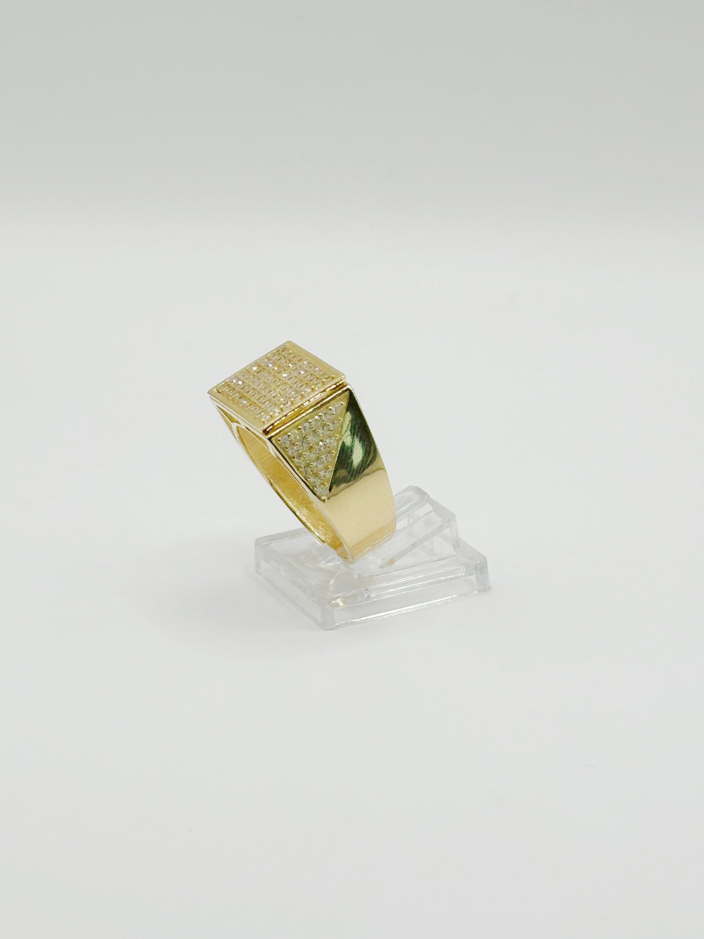 Anillo Cuadrado con Zirconia 10kt