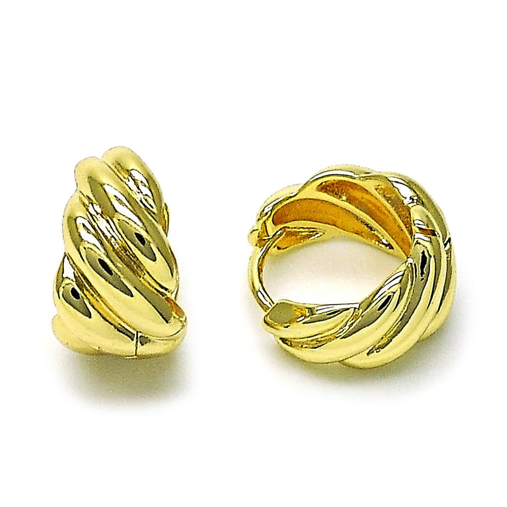 Spiral Luxe Hoops