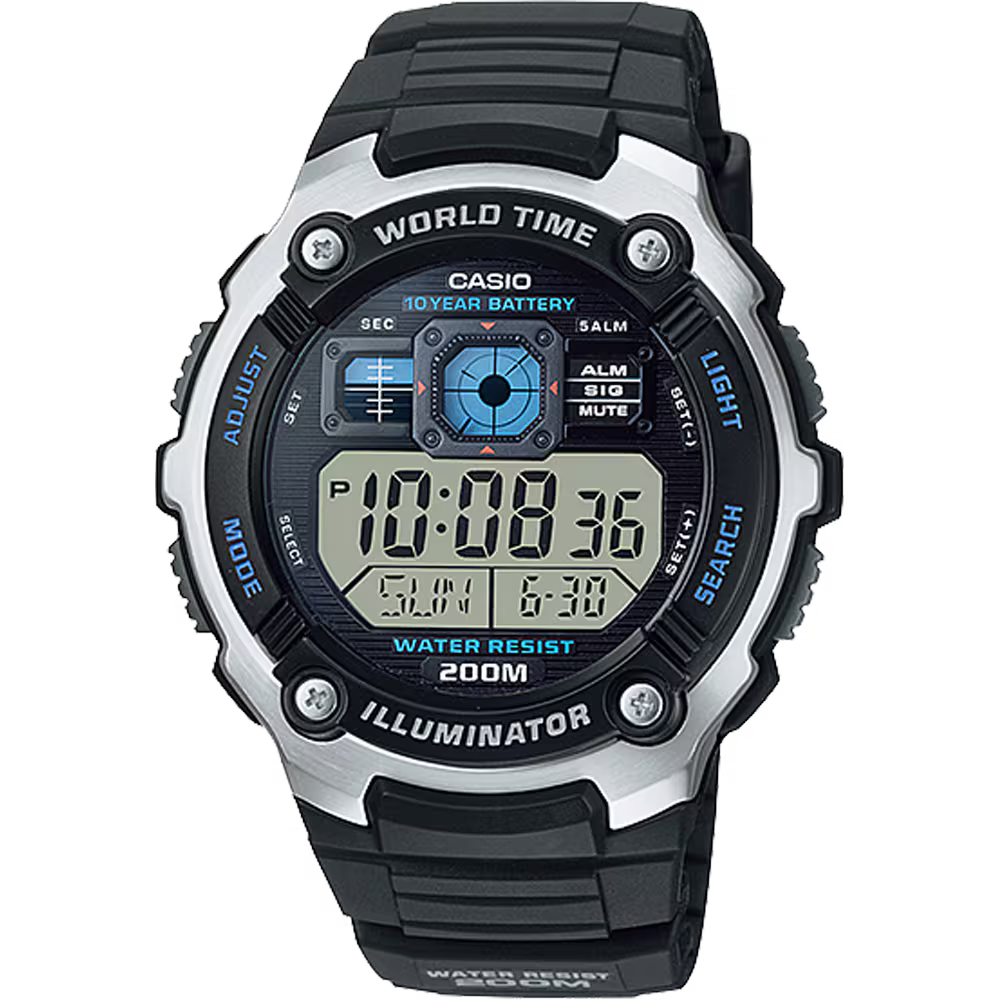 Reloj Casio Digital Goma Negro