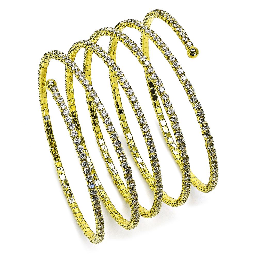 Brazalete fancy con circonia blanca