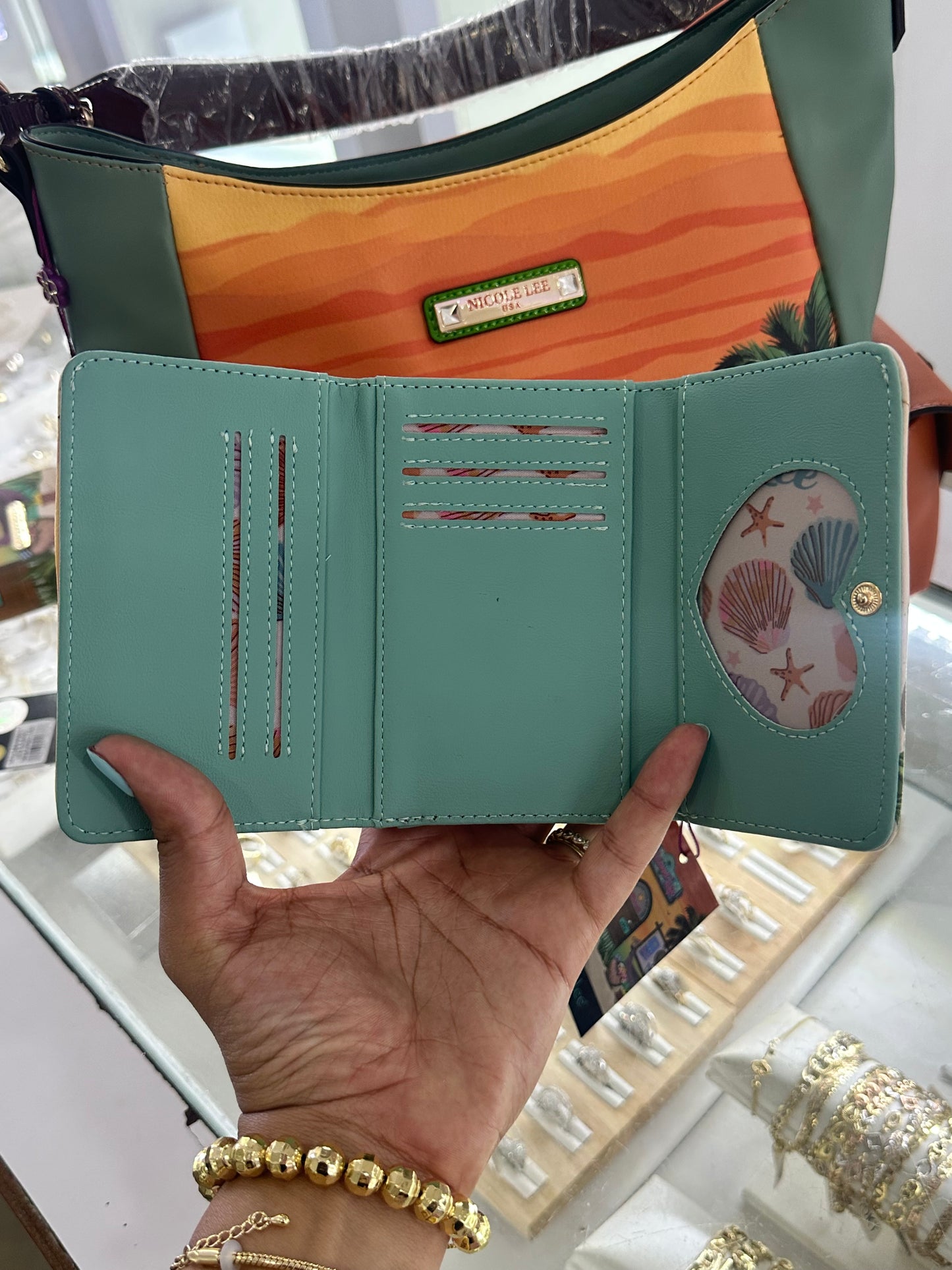 Tri-Fold Wallet Sun & Sand- Nicole Lee