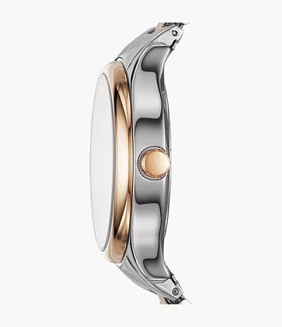 Modern Sophisticate Multifunction Two-Tone Stainless Steel Watch