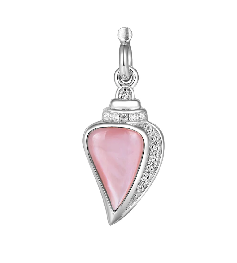 Pink Mother -of- Pearl Shell Charm