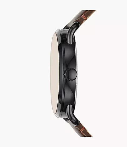 Copeland 42mm Three-Hand Brown Leather Watch