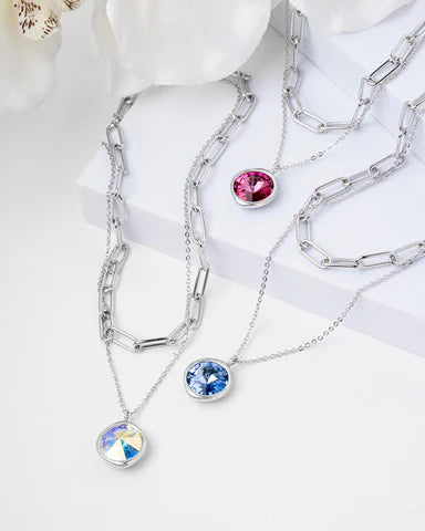 Lifestones Orchid Necklace- Paradise Shine