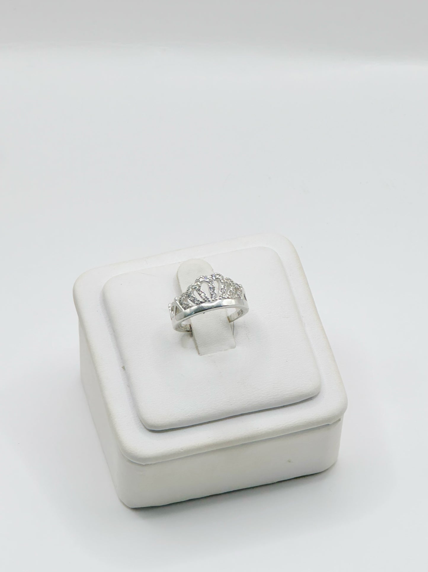 Sortija Plata 925 Size #4 Corona Fancy