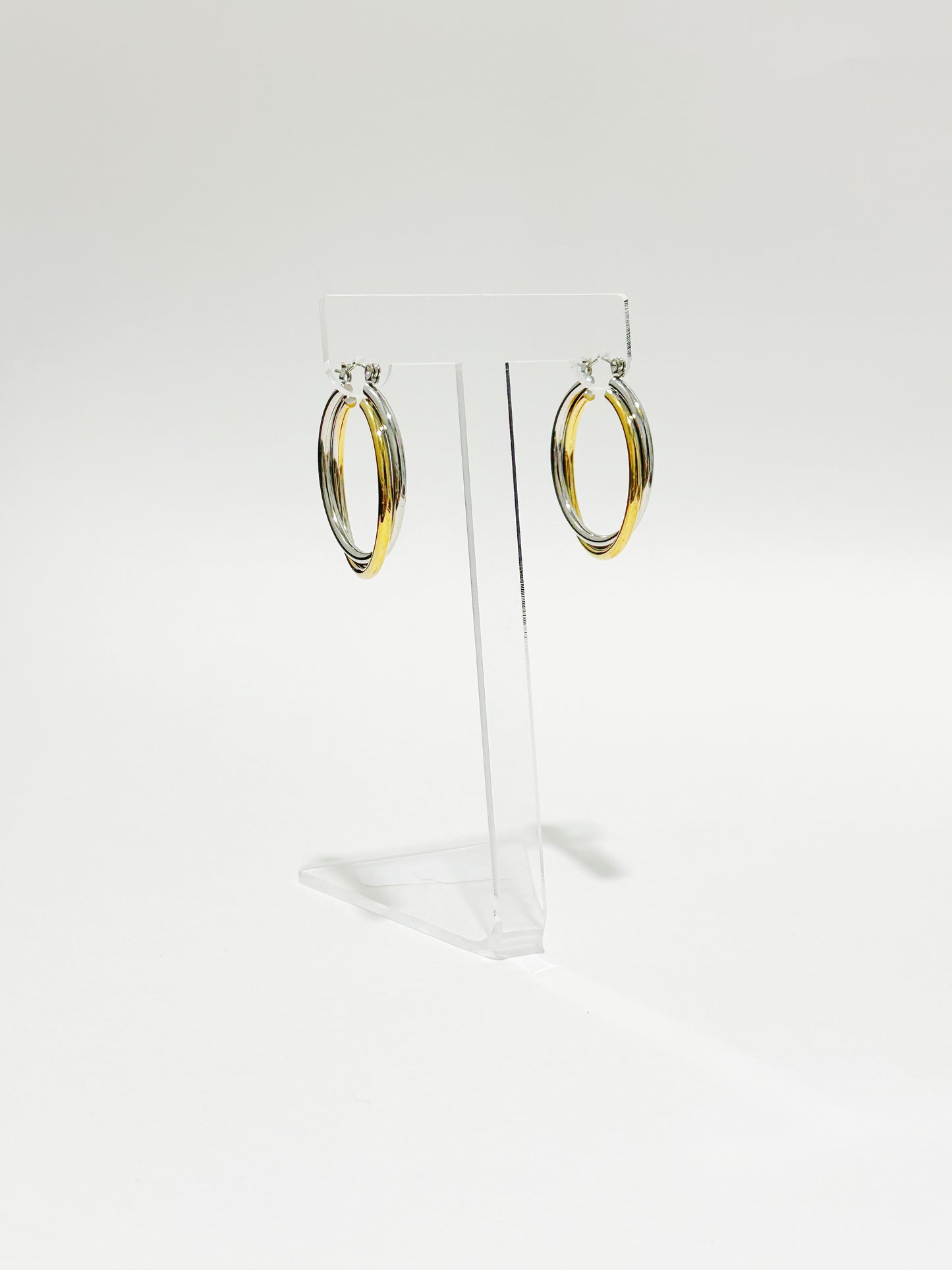 Argollas Dos Tonos Twist
