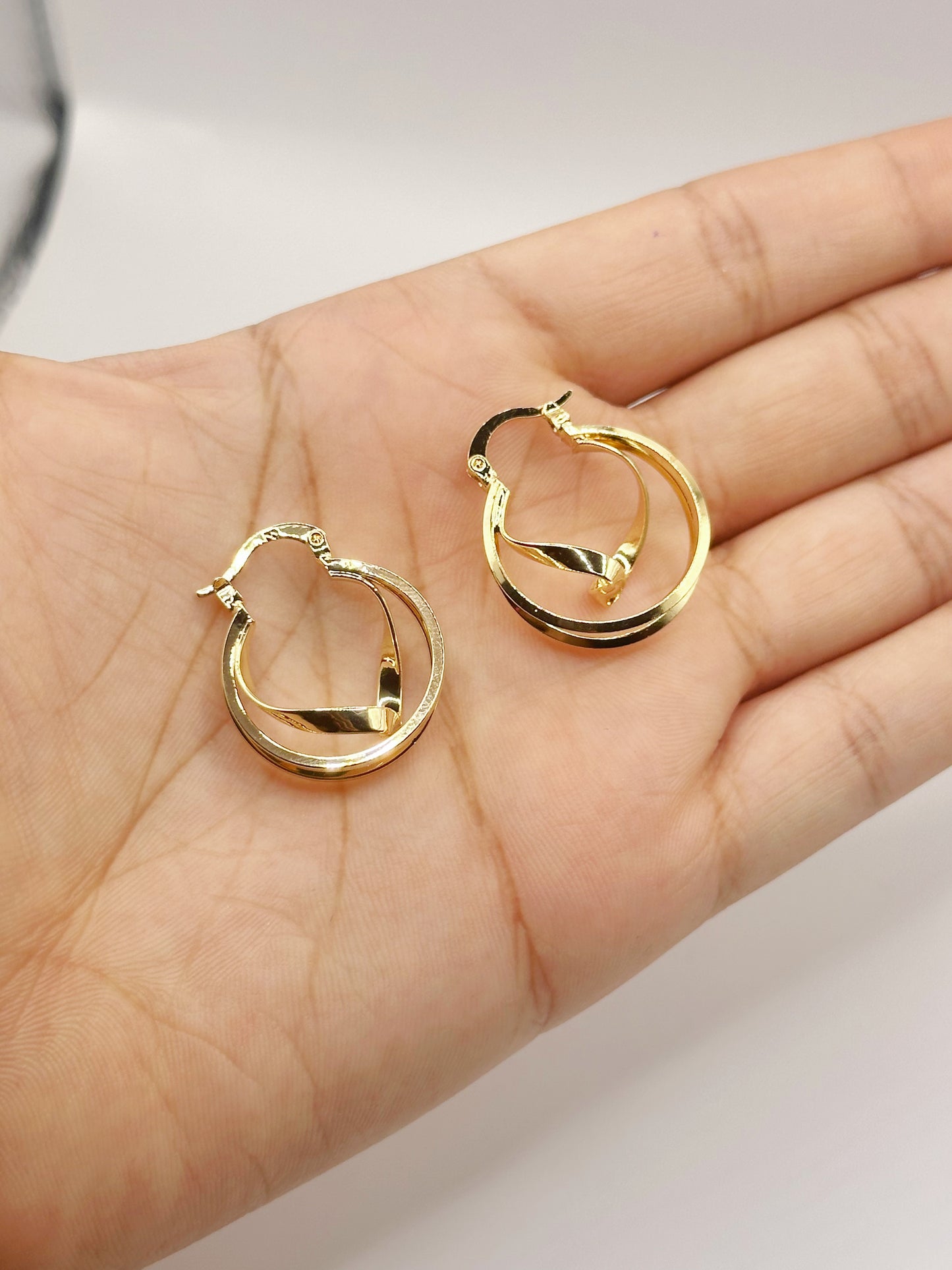 Small Gold Hoop Polished Style Gold Filled