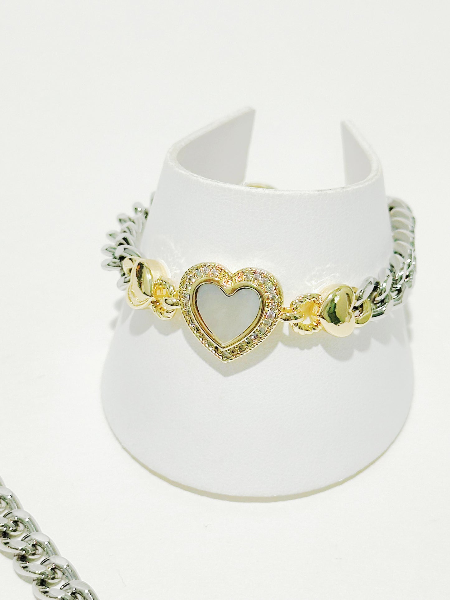 Set Corazón Madre Perla