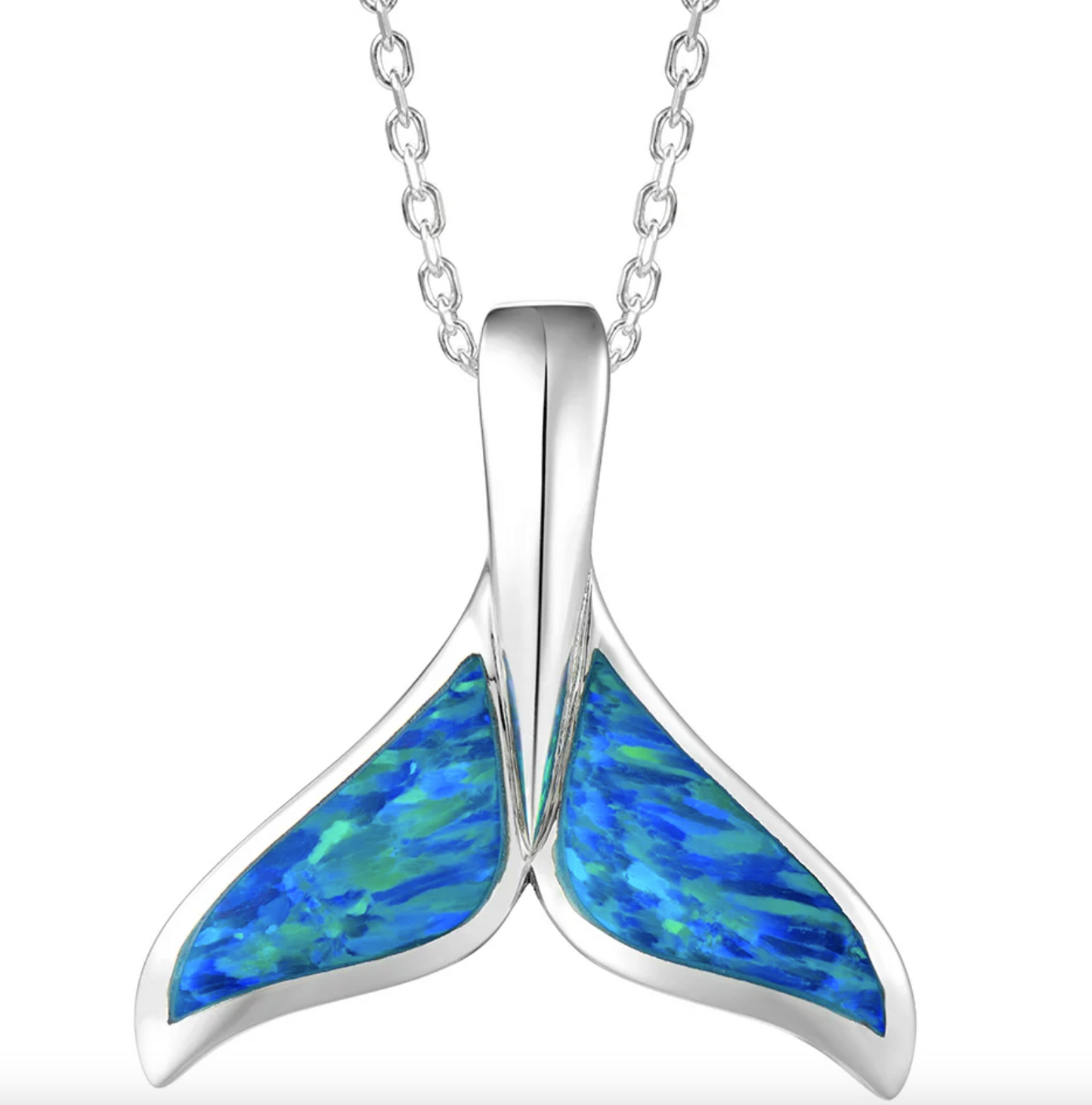 Opal Tail Charm Necklace