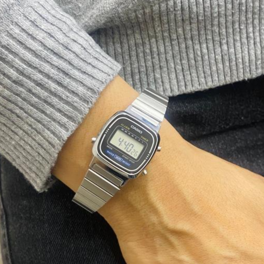Reloj Casio de Pulso Plateado Vintage