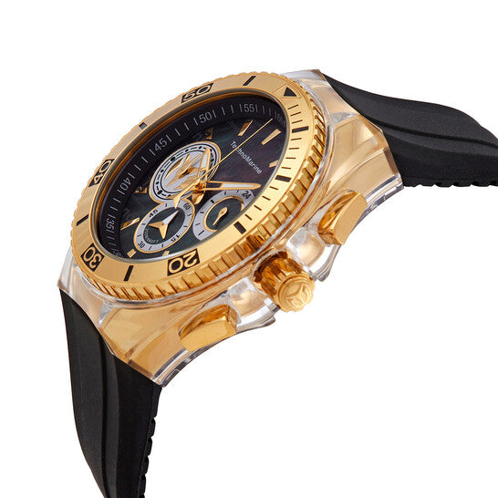 TechnoMarine Cruise California 46mm Gold With Black Strap