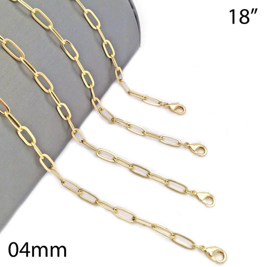 4mm Paperclip Necklace