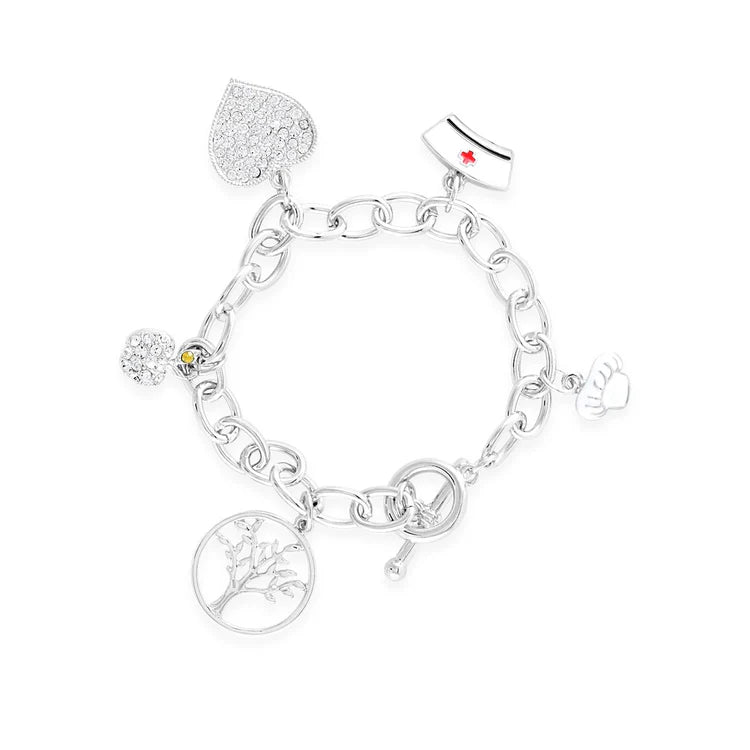 Thank You Mom Charm Bracelet