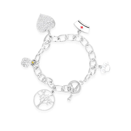 Thank You Mom Charm Bracelet