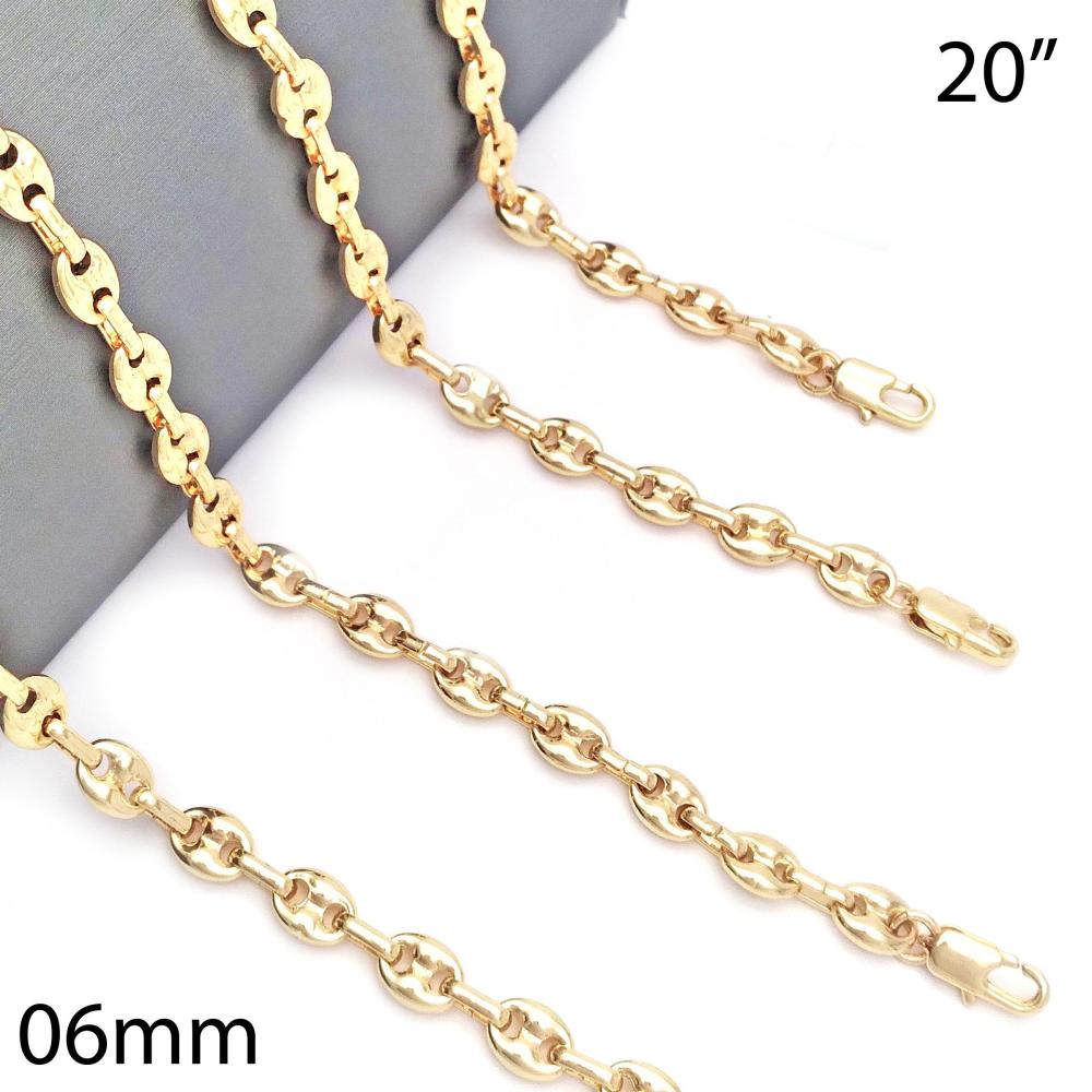 6mm Puff Mariner Necklace