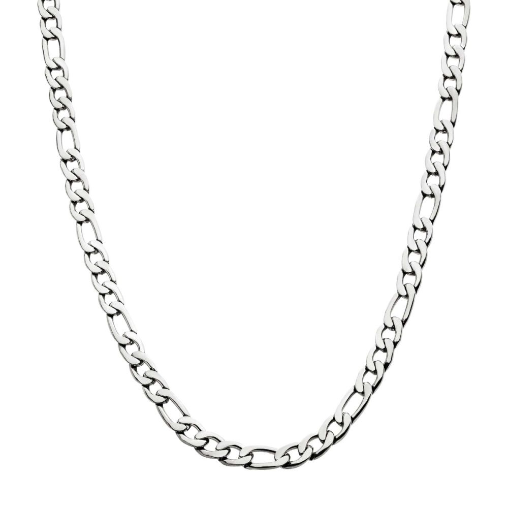 6mm Steel Figaro Chain Necklace