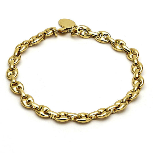 Pulsera, Eslabón "Gucci Puff" 6.3mm, Gold Filled