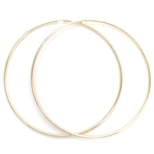Pantallas Hoops Finas Large, Gold Filled