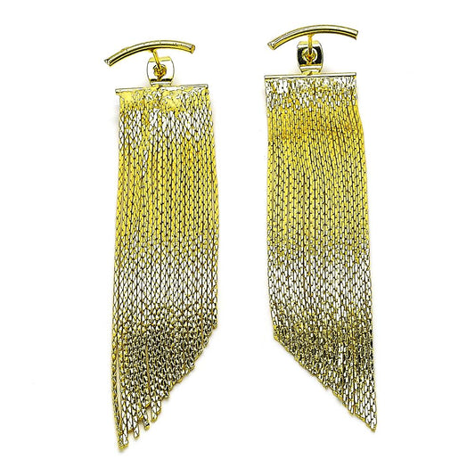 Pantallas Fancy Trenzada, Gold Filled, Cierre "Pushback"