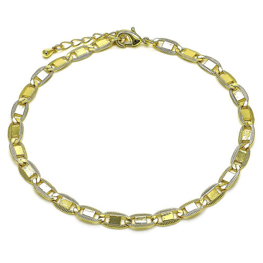 Tobillera, Eslabón Gucci, Gold Filled