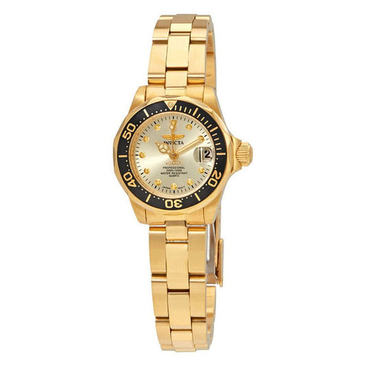 Invicta Ladies, Pro- Diver Golden Watch 24.5mm