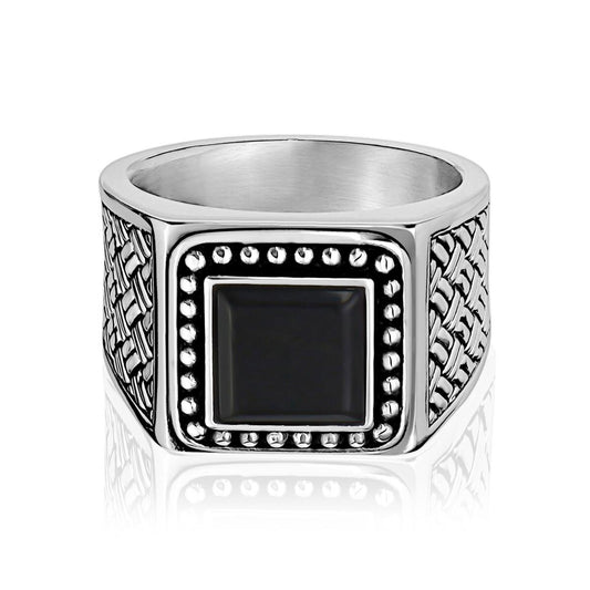 Ring Black Stone Signet