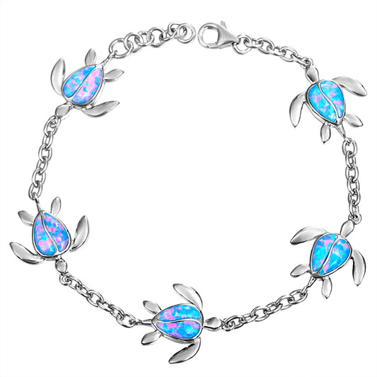 Turtle bracelet in opals