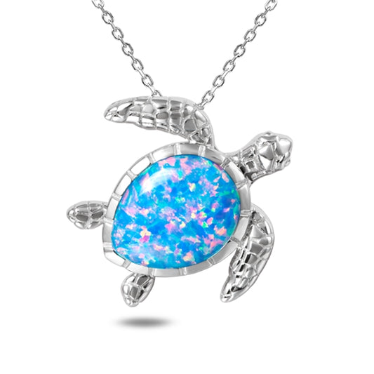 Opal Honu Pendant