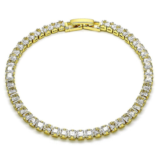 Pulsera de tenis con circonia blanca