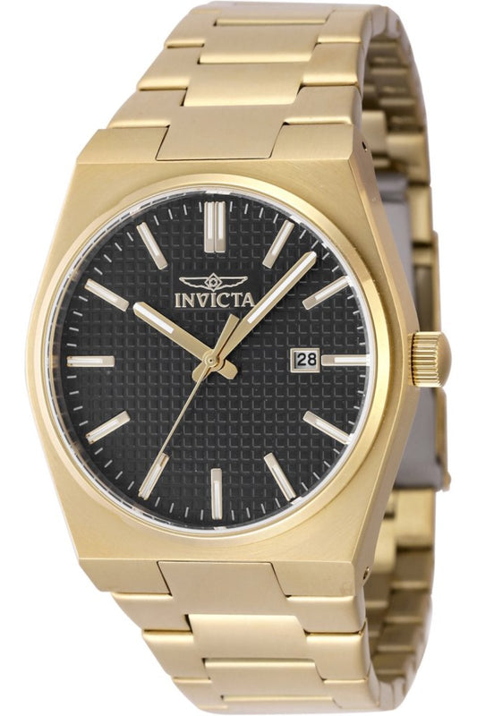 Invicta Gents, Speedway Golden Watch Black 40mm