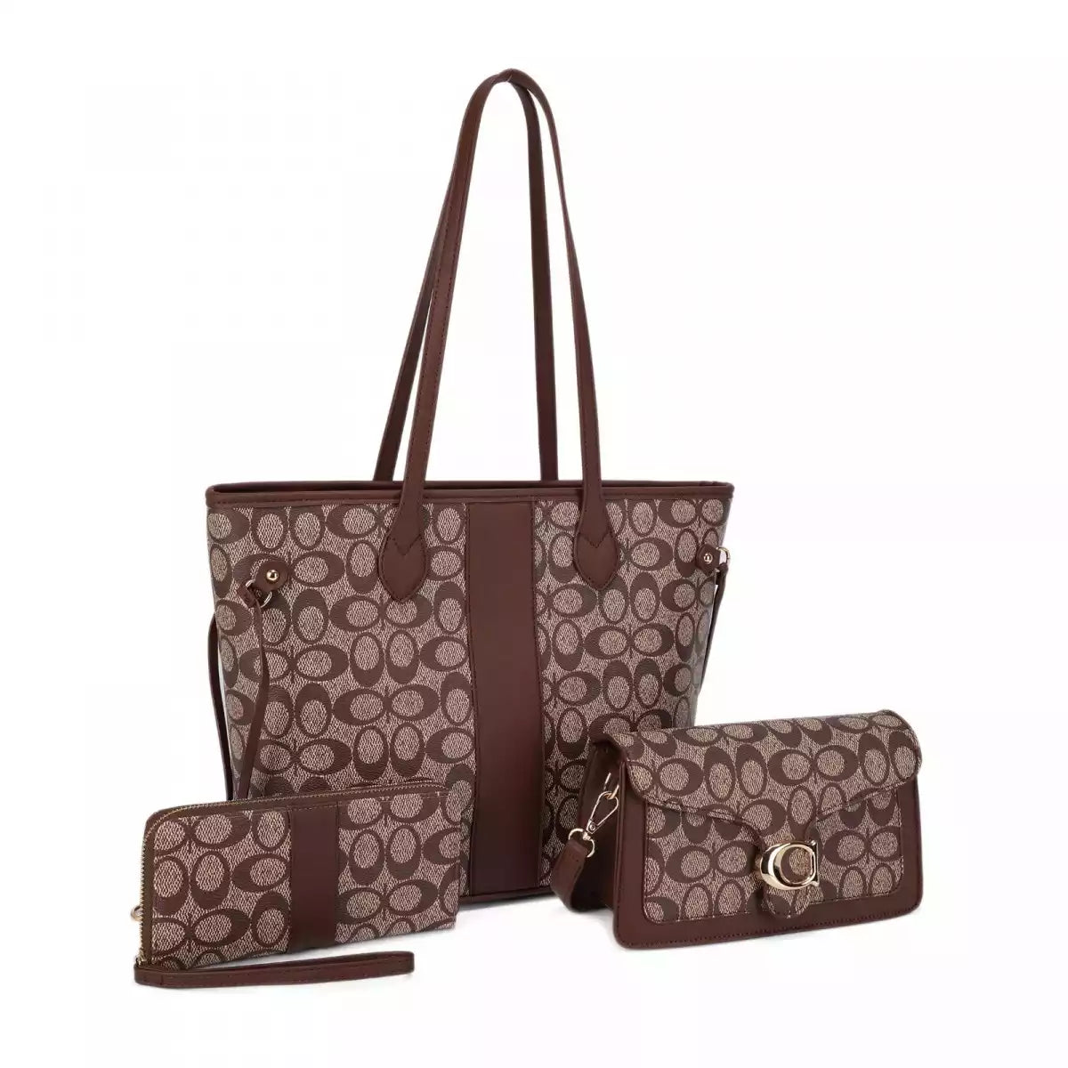 CARTERA FASHION SET TAUPE/BROWN