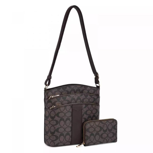 CARTERA VIAJERA FASHION SET WALLET COFFEE