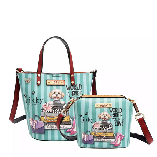 NIKKY SMALL HANDBAG 2 PCS NK13027 MEANT TO LOVE YOU