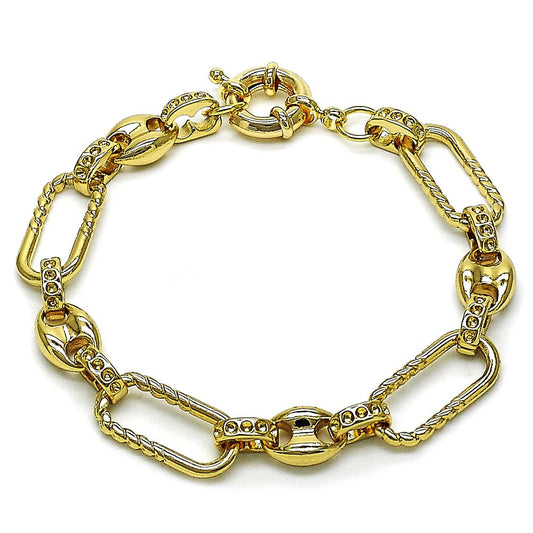 Pulsera diseño marinero abultado y trenzado
