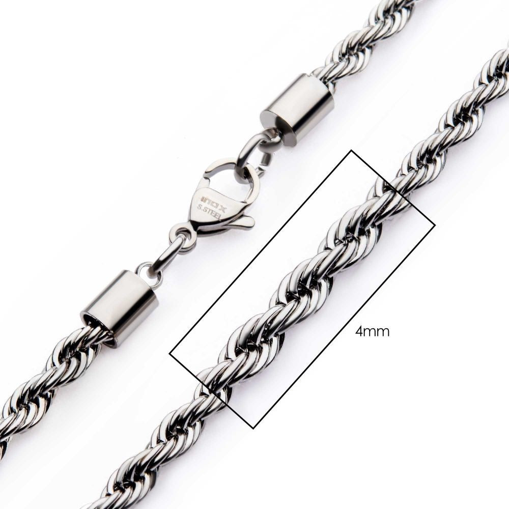 4mm Steel Rope Chain Necklace