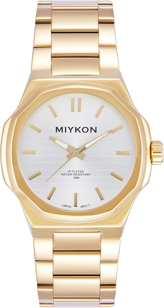 Miykon Clásico Dorado Hombre Stainless Steel