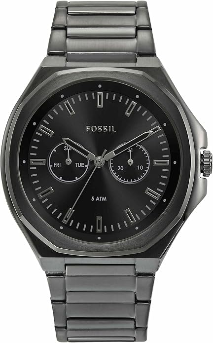 FOSSIL Evanston Multifunction Gunmetal Stainless Steel Watch
