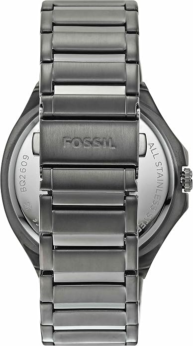 FOSSIL Evanston Multifunction Gunmetal Stainless Steel Watch
