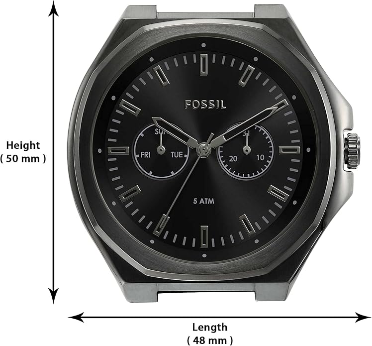 FOSSIL Evanston Multifunction Gunmetal Stainless Steel Watch