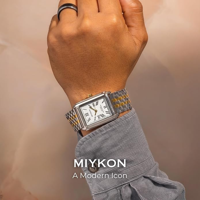 Miykon Vintage Dos Tono Hombre Stainless Steel