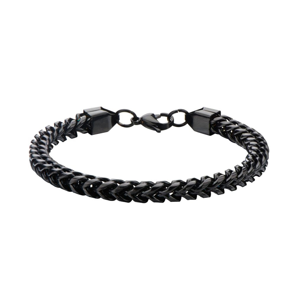 Steel Rounded Franco Chain Bracelet