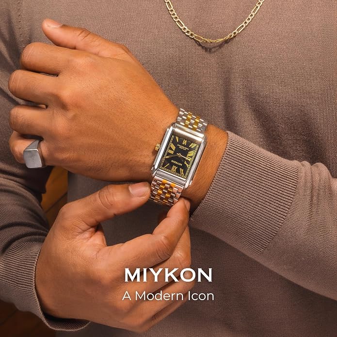 Miykon Vintage Dos Tono Hombre Stainless Steel
