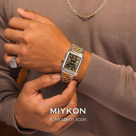 Miykon Vintage Dos Tono Hombre Stainless Steel